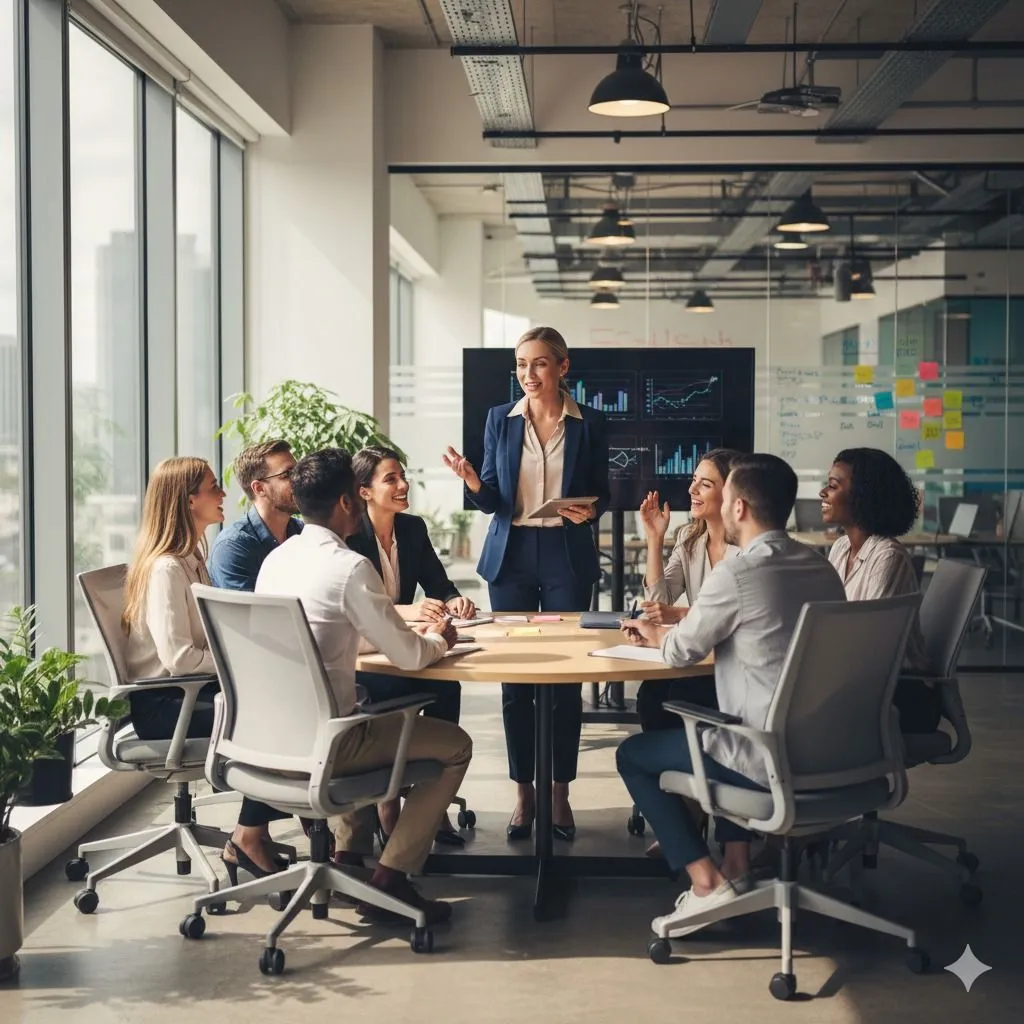 Workshop leadership in aula